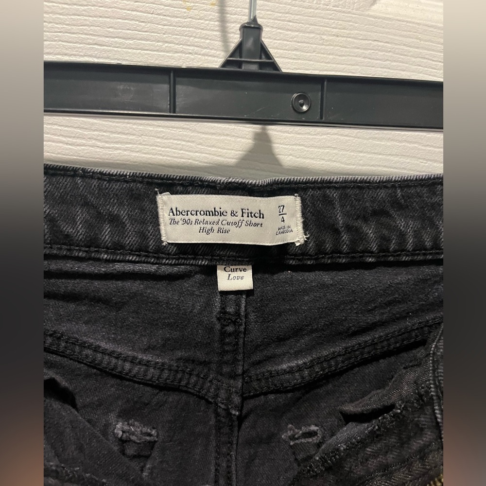 Abercrombie & Fitch Black Jean Shorts - Picture 2 of 3